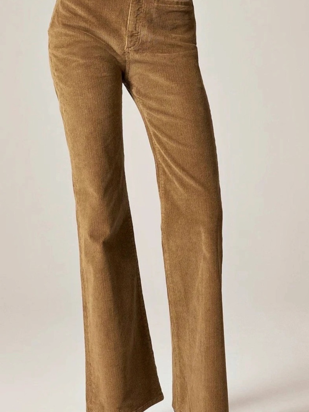 J.Crew Vintage Flare Pant in Corduroy Pants Sunset Olive Waist 27